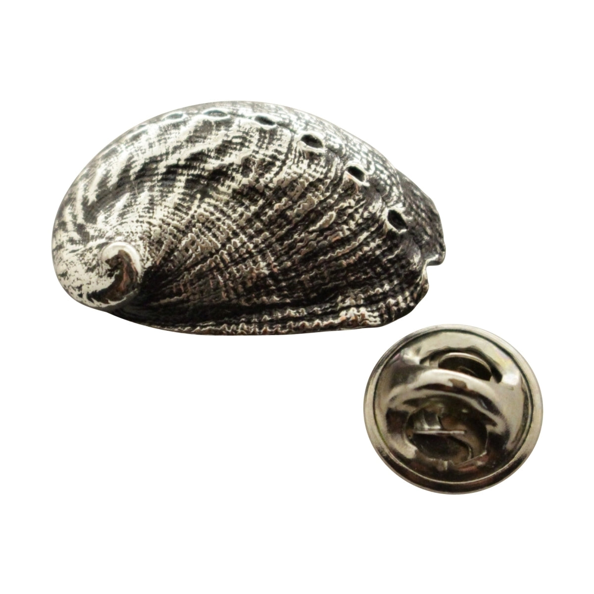 Abalone Shell Pin ~ Antiqued Pewter ~ Lapel Pin ~ Sarah's Treats & Treasures